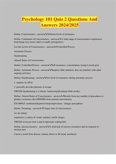 phycology quiz|psychology 101 practice tests.